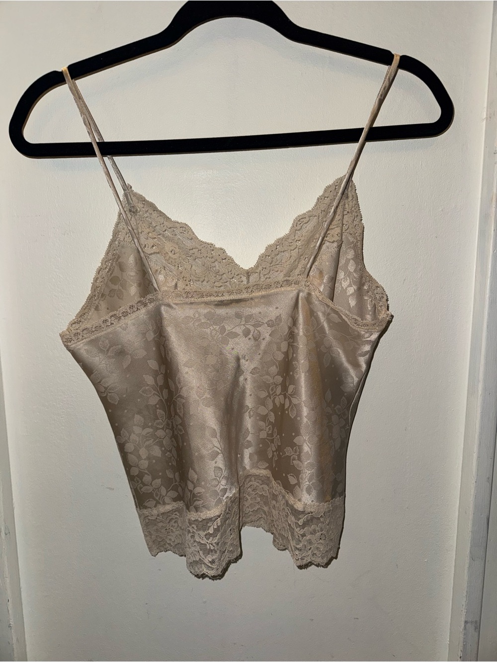 Vintage Christian Dior Silky Lace Trim Camisole in Champagne - Picture 3 of 3
